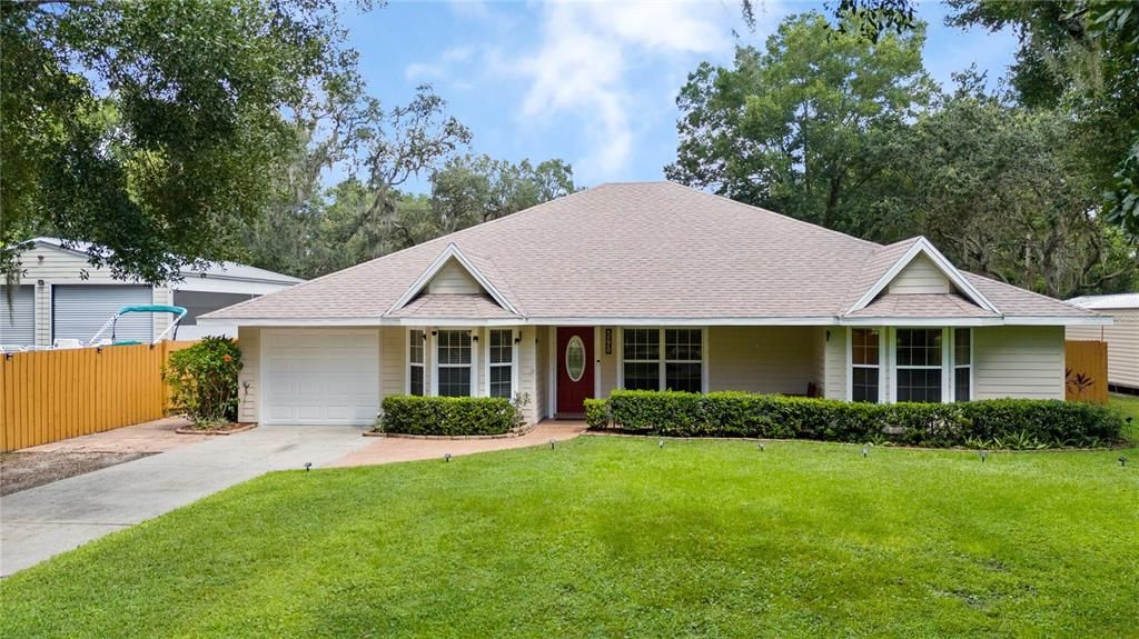 Attached, Backyard, Exterior, Facade, Ranch