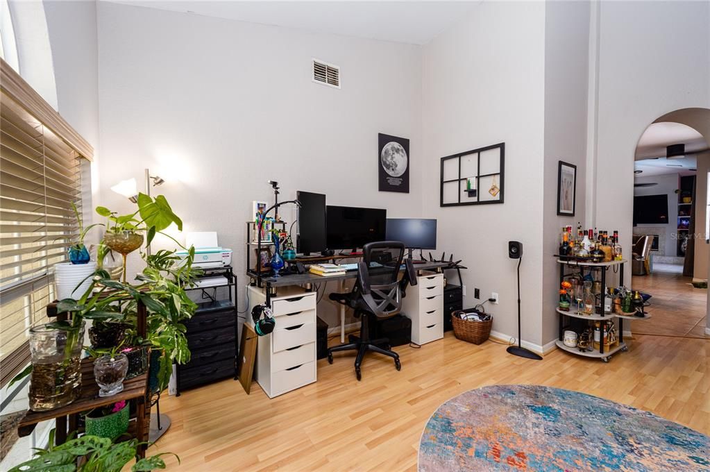 Home Office, Interior, Wood Texture Flooring