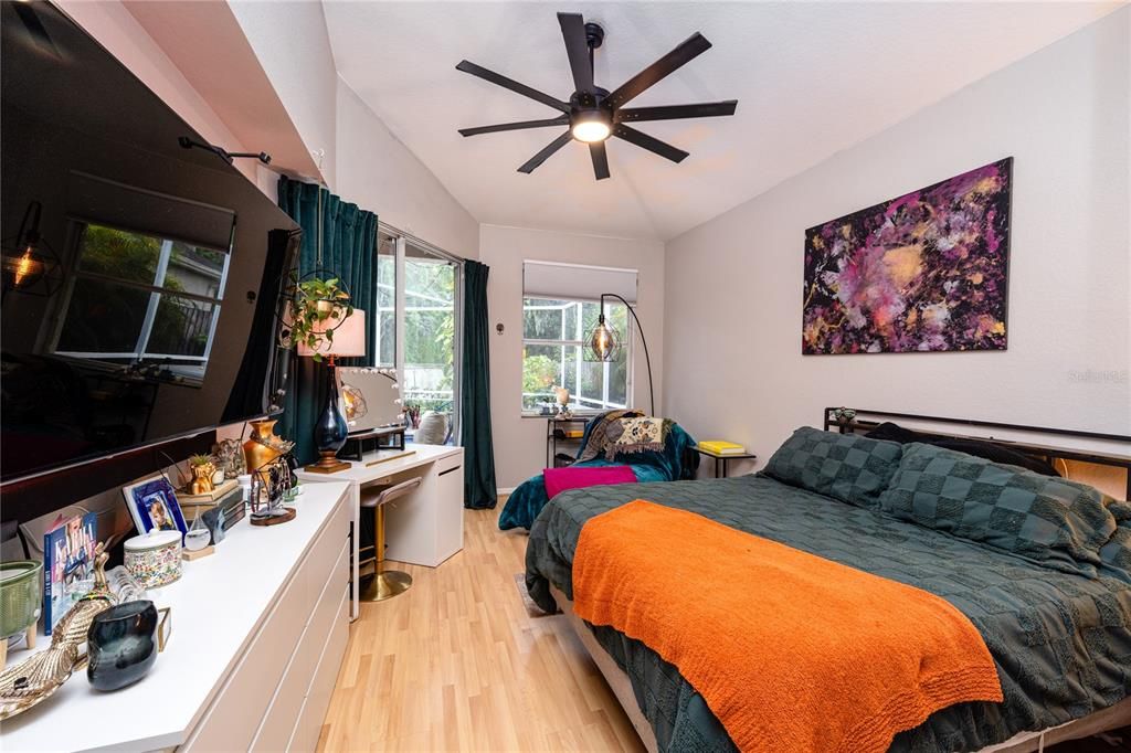 Bedroom, Interior, Wood Texture Flooring
