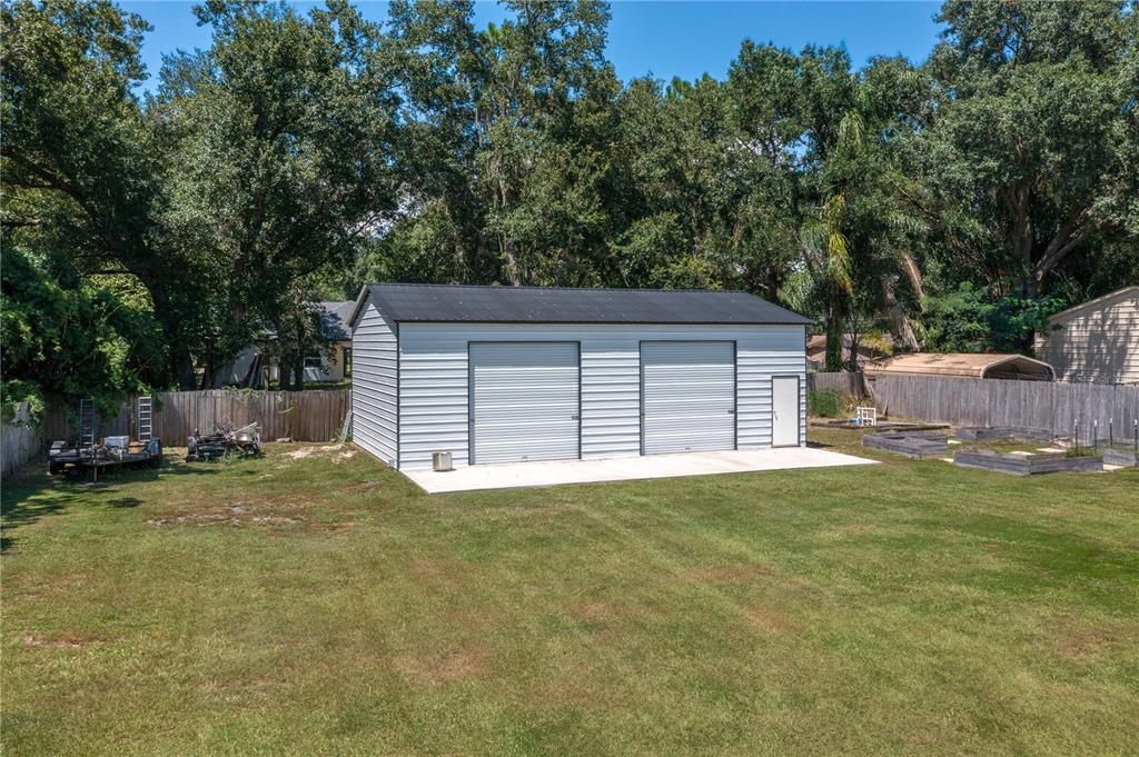 Backyard, Detached Garage, Exterior