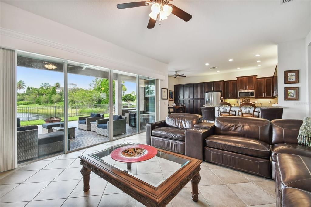 Interior, Kitchen, Living room, Recessed Lighting