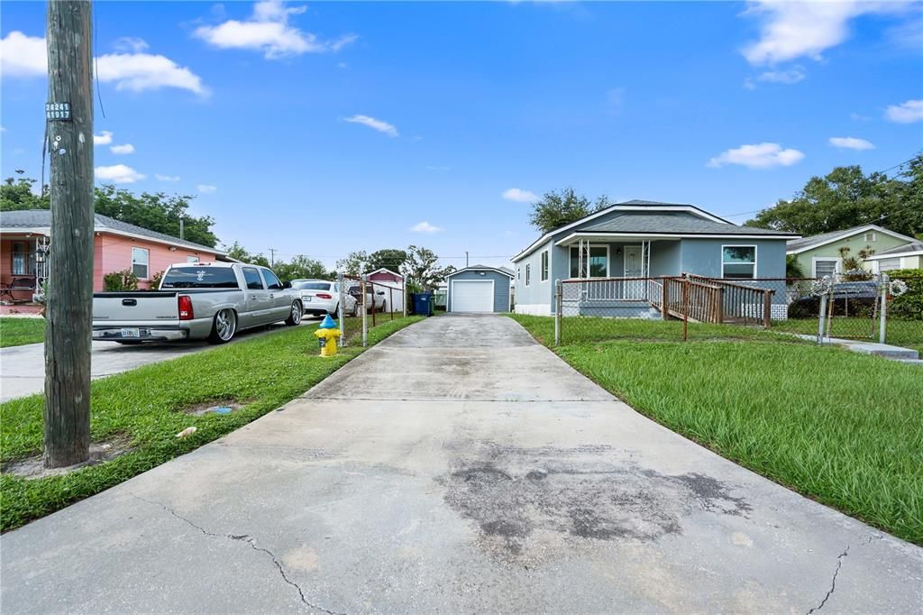 Backyard, Detached Garage, Exterior