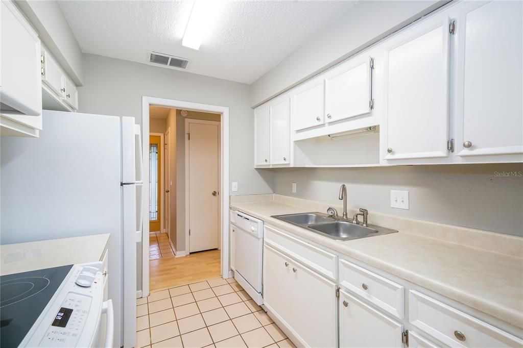 Interior, Kitchen, Wood Texture Flooring