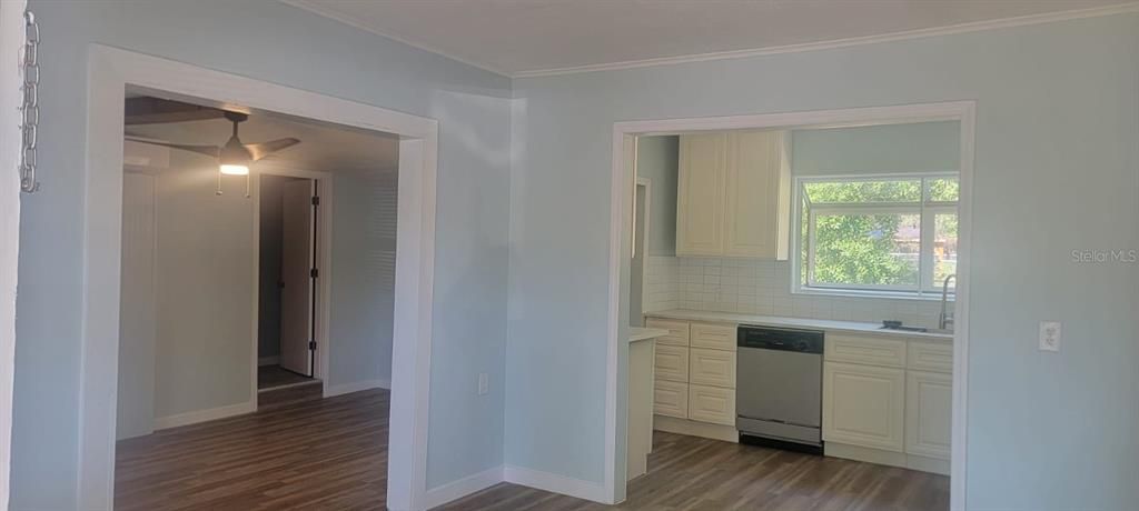 Interior, Kitchen, Wood Texture Flooring