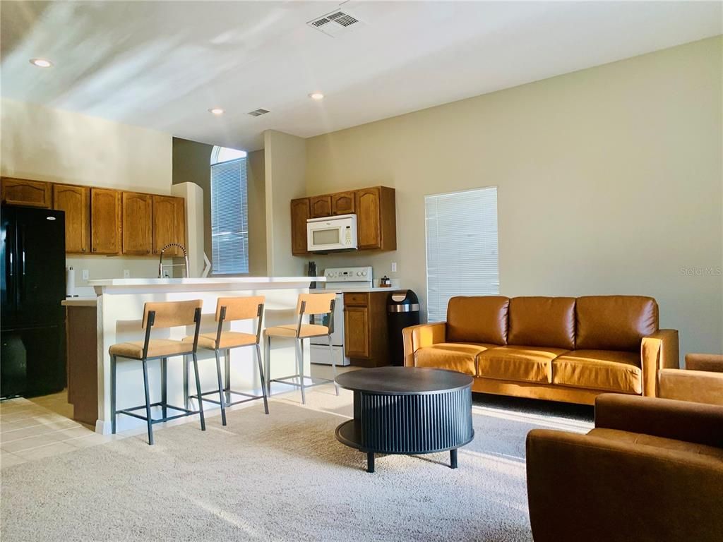 Interior, Kitchen, Living room, Recessed Lighting