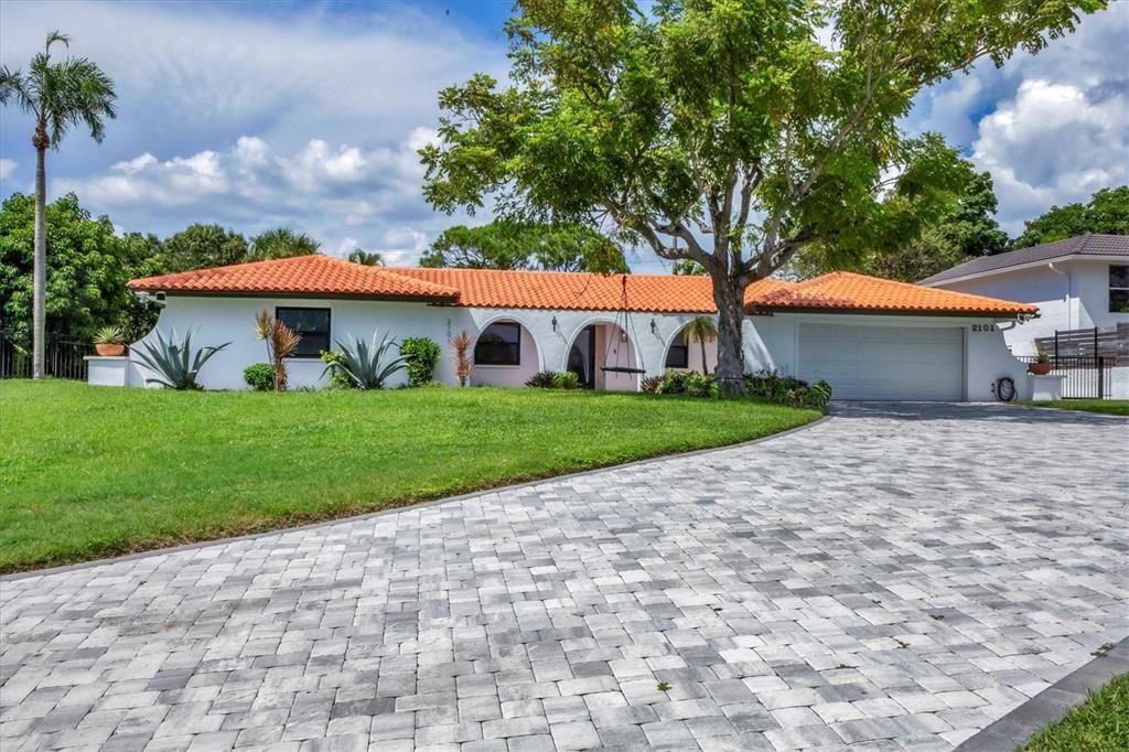 Attached, Backyard, Exterior, Facade, Spanish Mediterranean