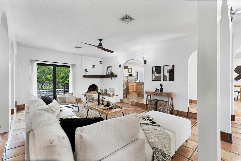 Fireplace, Interior, Living room