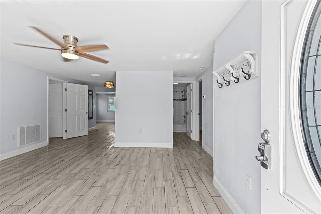 Empty room, Interior, Wood Texture Flooring