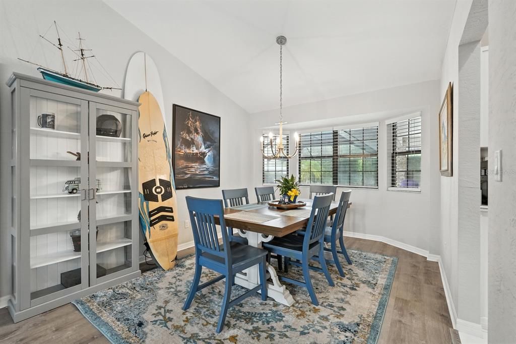 Chandelier, Dining room, Interior, Pendant Lights, Wood Texture Flooring