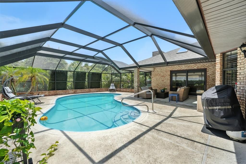 Glass Ceilings, Interior, Pool, Stone Walls, Sun Room