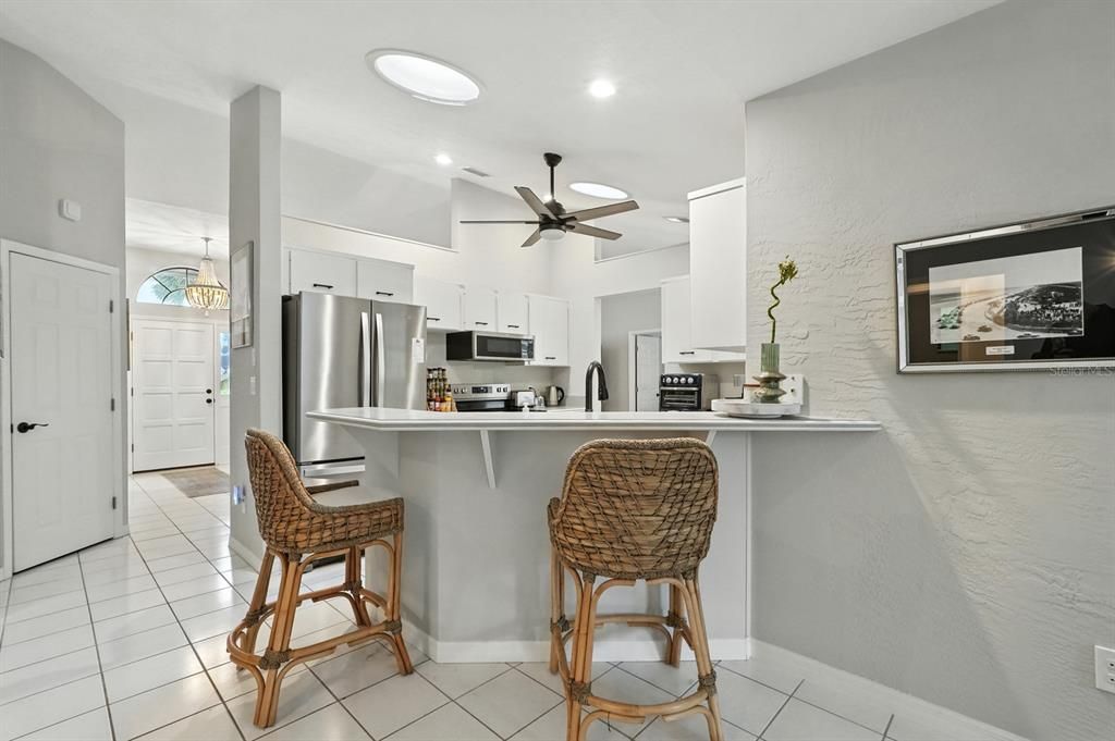 Interior, Kitchen, Recessed Lighting, Stainless Steel Appliances