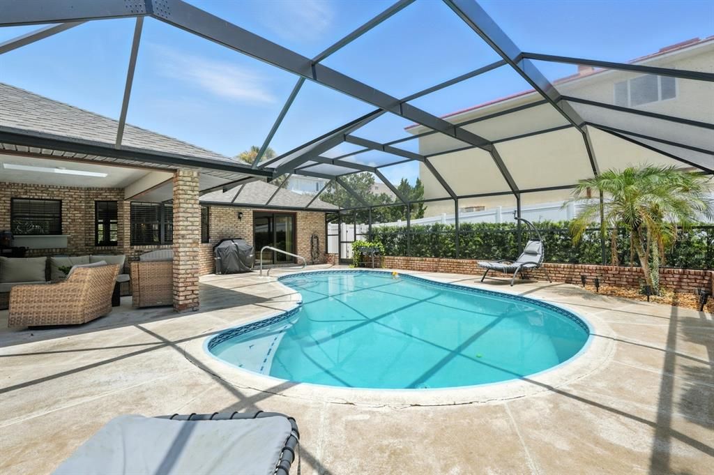 Glass Ceilings, Interior, Pool, Stone Walls, Sun Room