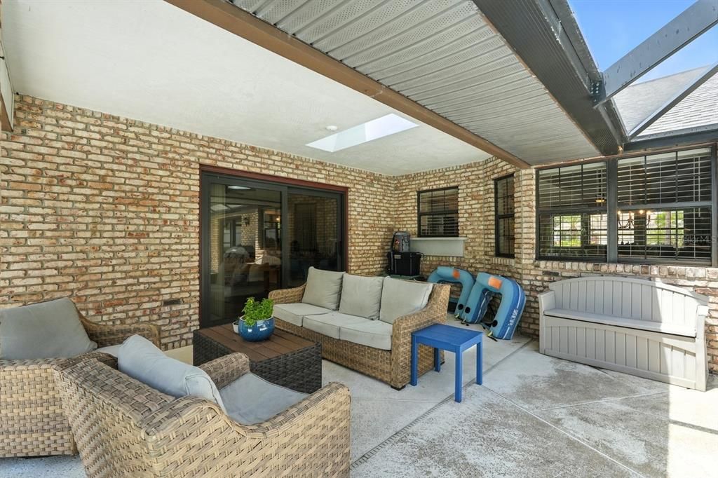 Glass Ceilings, Interior, Living room, Stone Walls, Sun Room