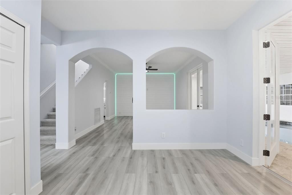 Empty room, Interior, Wood Texture Flooring
