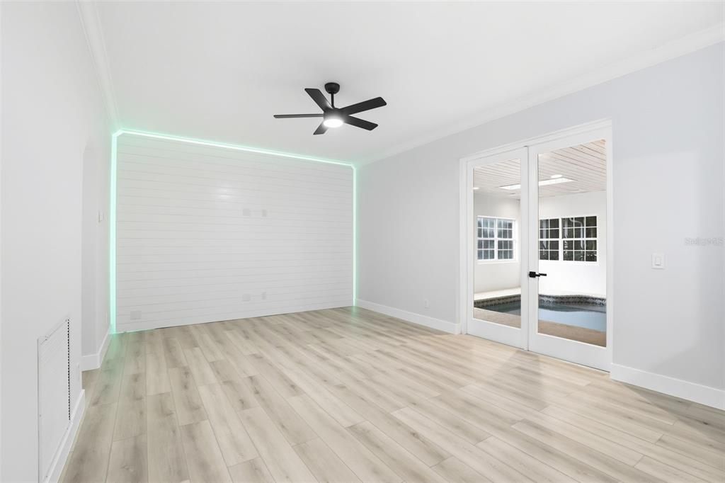 Empty room, Interior, Wood Texture Flooring
