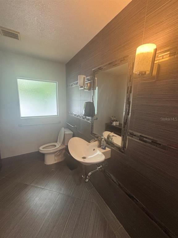 Bathroom, Interior, Wood Texture Flooring, Wooden Walls