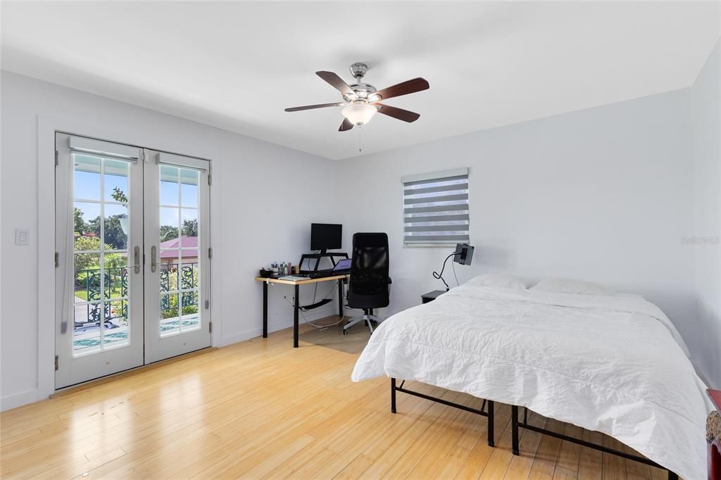 Bedroom, Home Office, Interior, Wood Texture Flooring