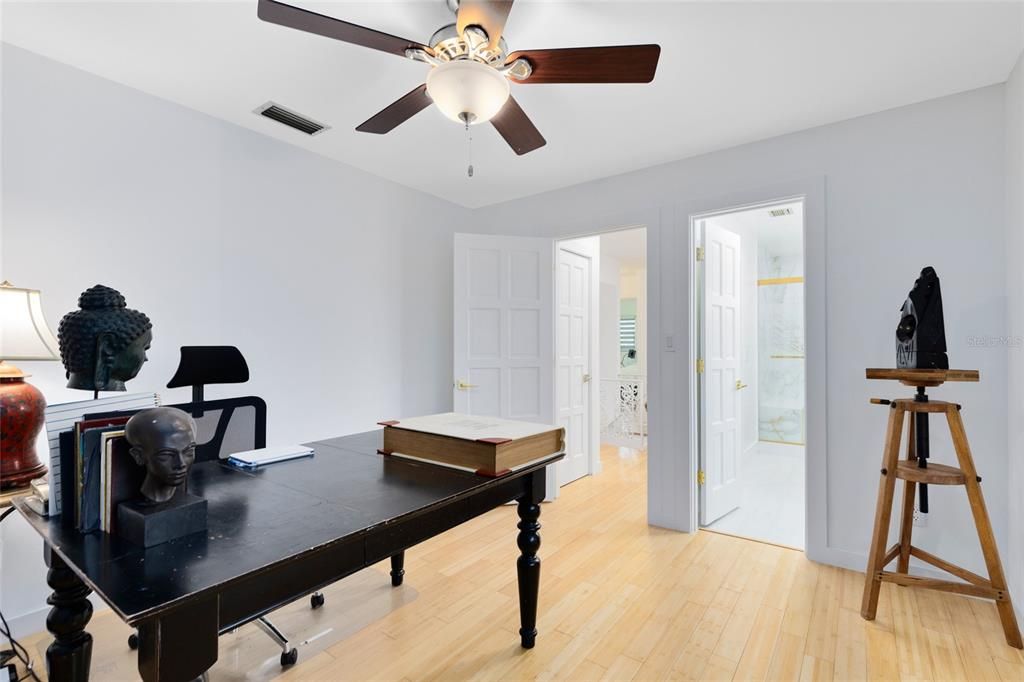 Home Office, Interior, Wood Texture Flooring