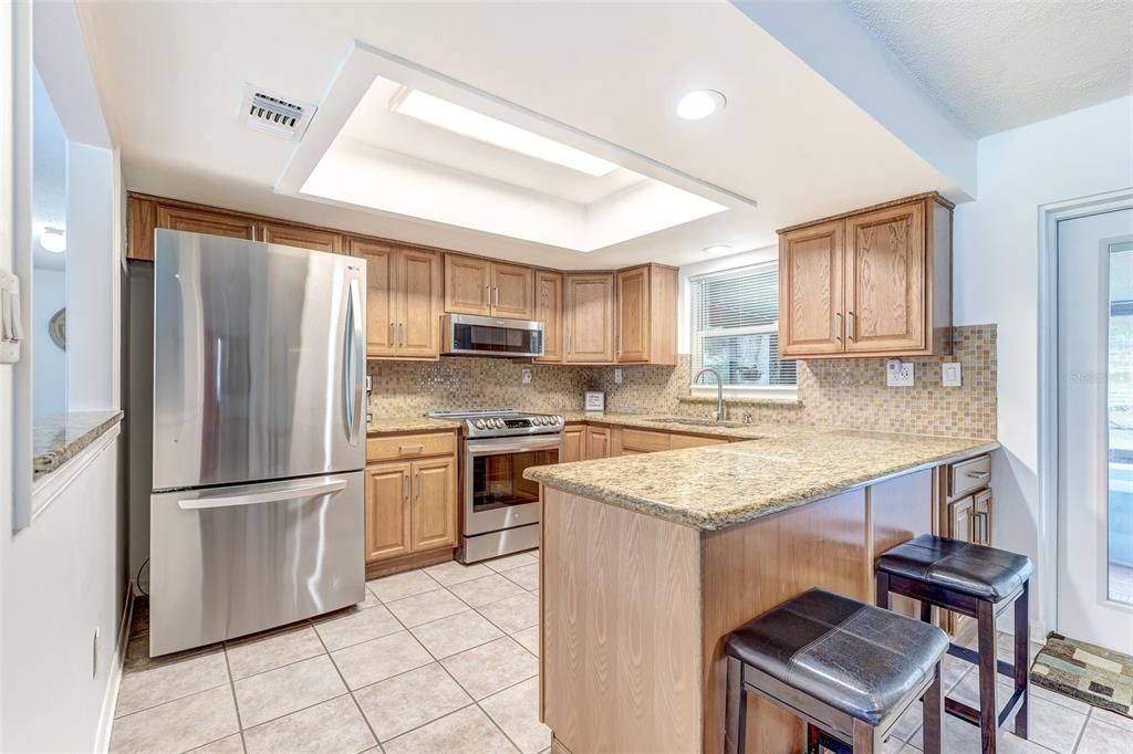 Interior, Kitchen, Recessed Lighting, Stainless Steel Appliances