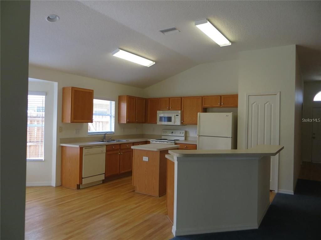 Interior, Kitchen, Wood Texture Flooring