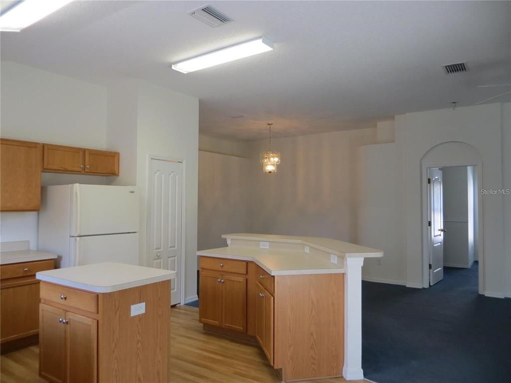 Chandelier, Interior, Kitchen, Pendant Lights, Wood Texture Flooring