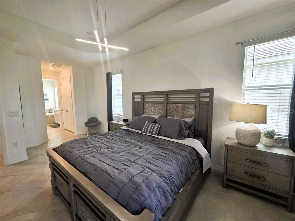 Bedroom, Interior, Pendant Lights
