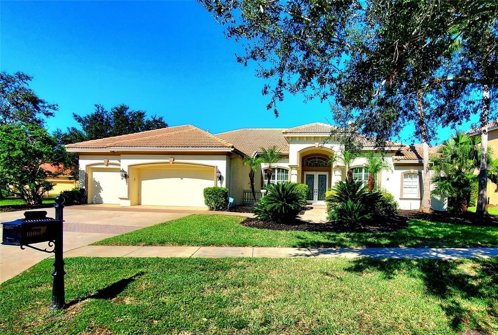 Attached, Backyard, Exterior, Facade, Mediterranean