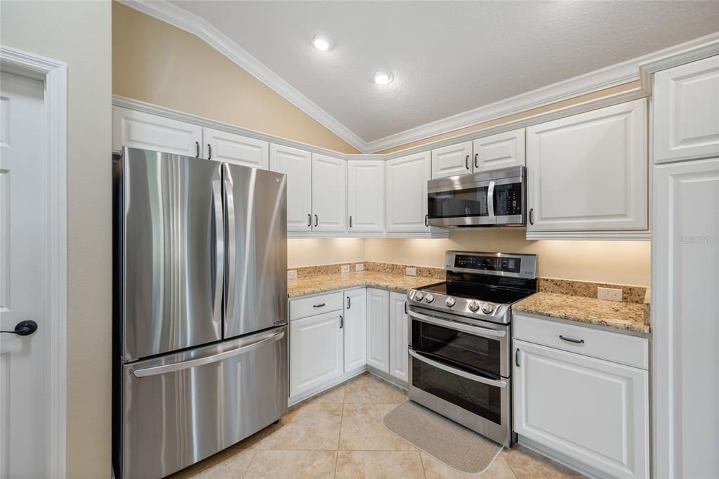 Interior, Kitchen, Recessed Lighting, Stainless Steel Appliances