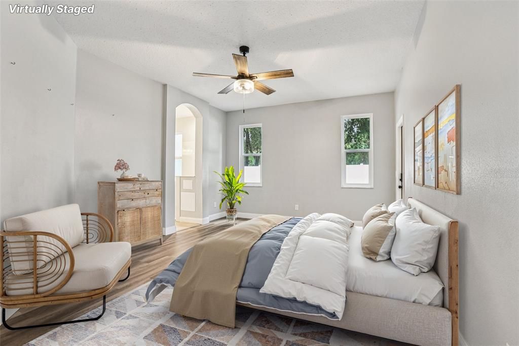Bedroom, Interior, Wood Texture Flooring