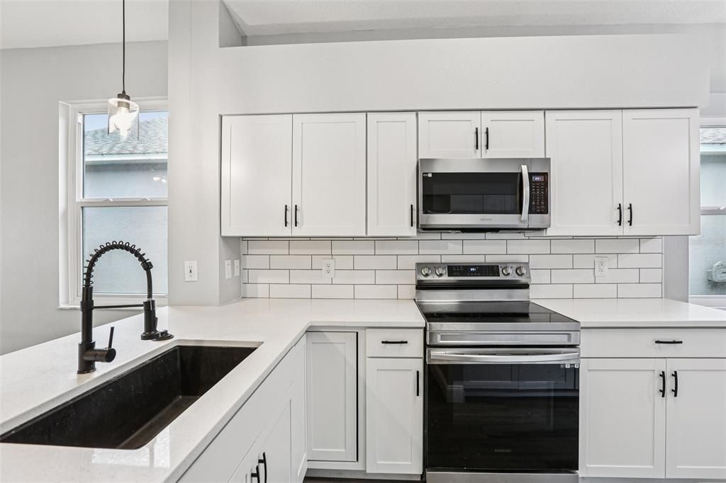 Interior, Kitchen, Pendant Lights, Stainless Steel Appliances