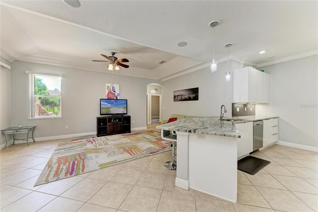 Interior, Kitchen, Pendant Lights, Recessed Lighting
