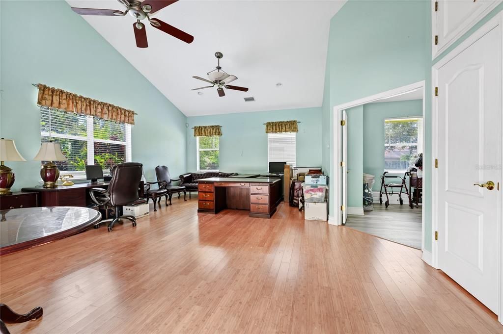 Home Office, Interior, Wood Texture Flooring