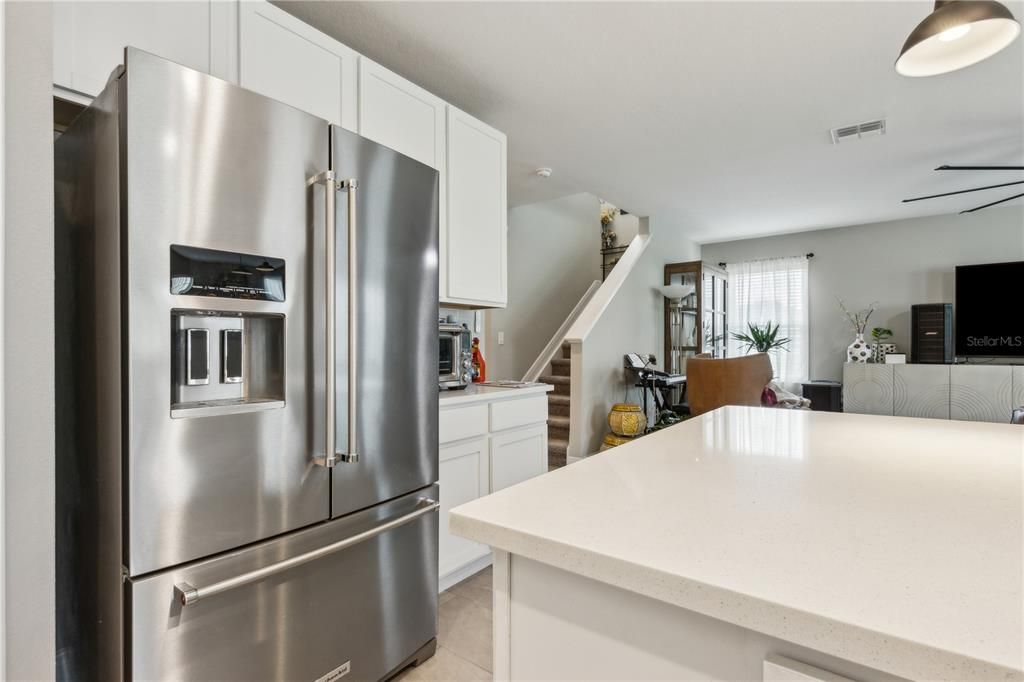 Interior, Kitchen, Pendant Lights, Stainless Steel Appliances