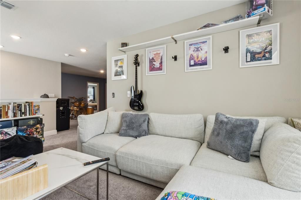 Interior, Living room, Recessed Lighting