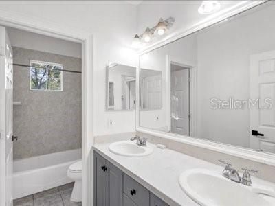 Bathroom, Dual Sink Vanities, Glass Shower, Interior