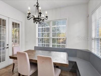 Chandelier, Dining room, Interior