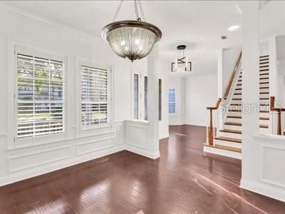 Interior, Pendant Lights, Recessed Lighting, Wood Texture Flooring