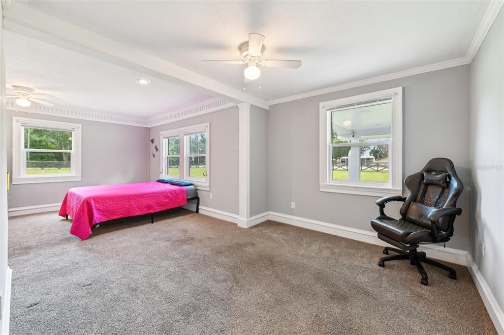Bedroom, Interior, Recessed Lighting