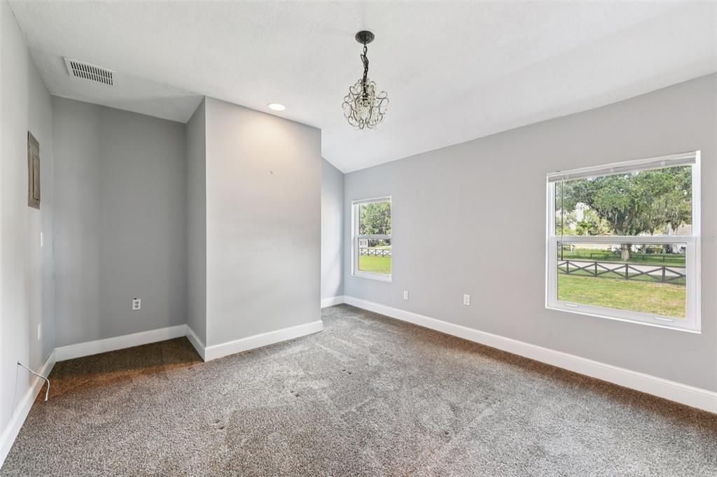 Chandelier, Empty room, Interior, Recessed Lighting
