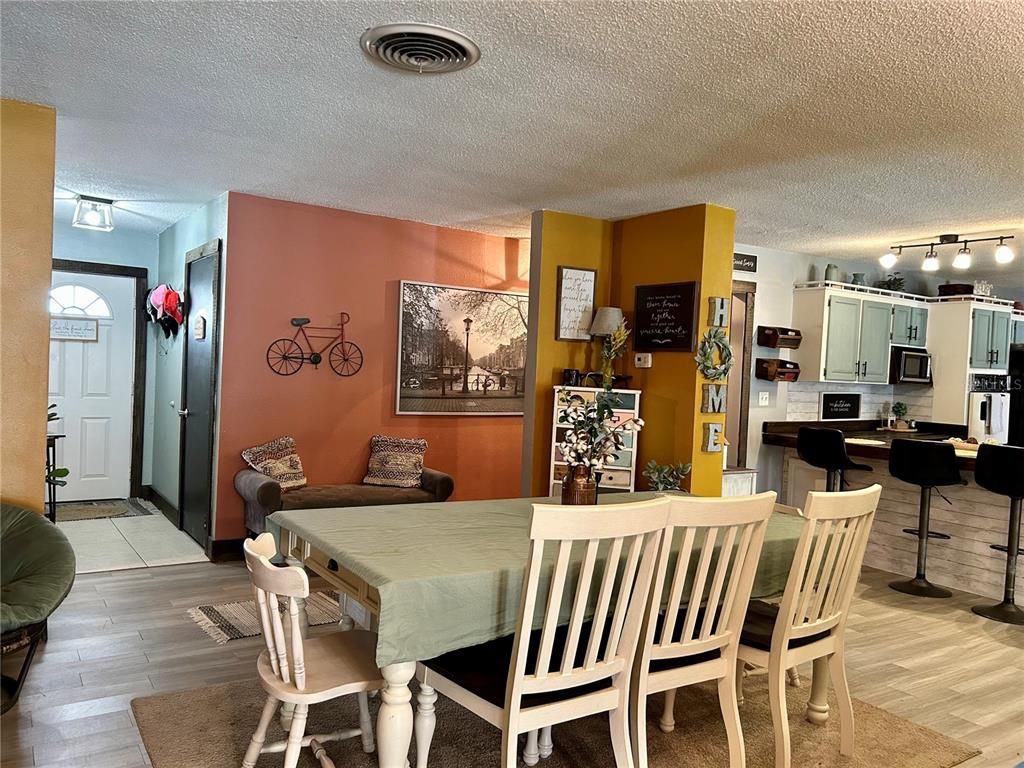 Dining room, Interior, Kitchen, Wood Texture Flooring