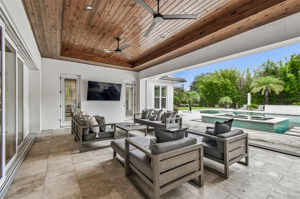 Exterior, Pool, Wooden Ceilings