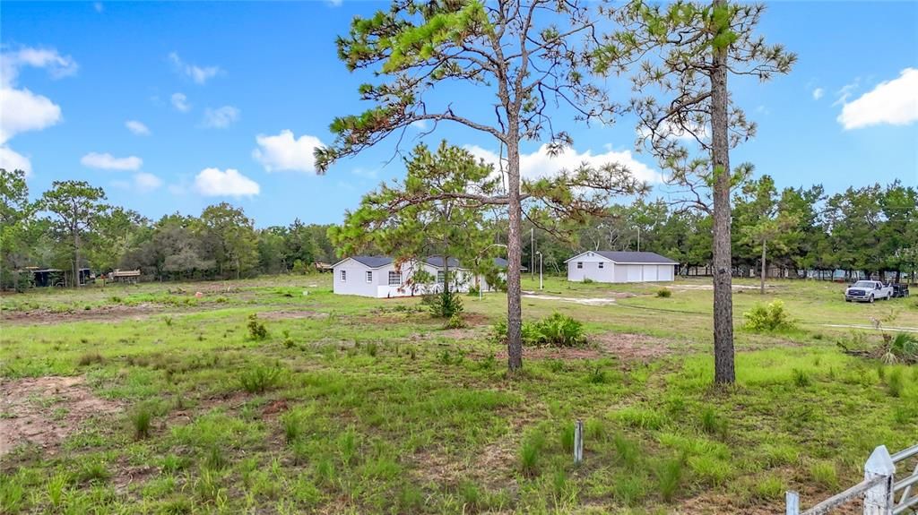 Backyard, Detached Garage, Exterior