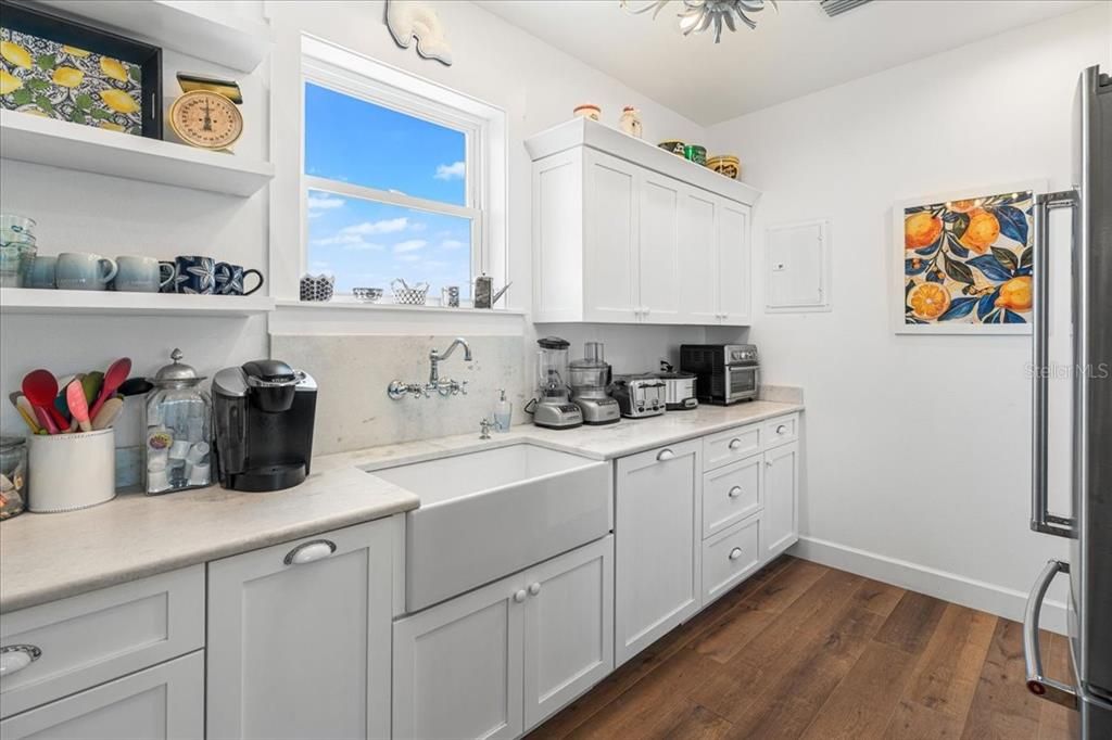 Interior, Kitchen, Wood Texture Flooring