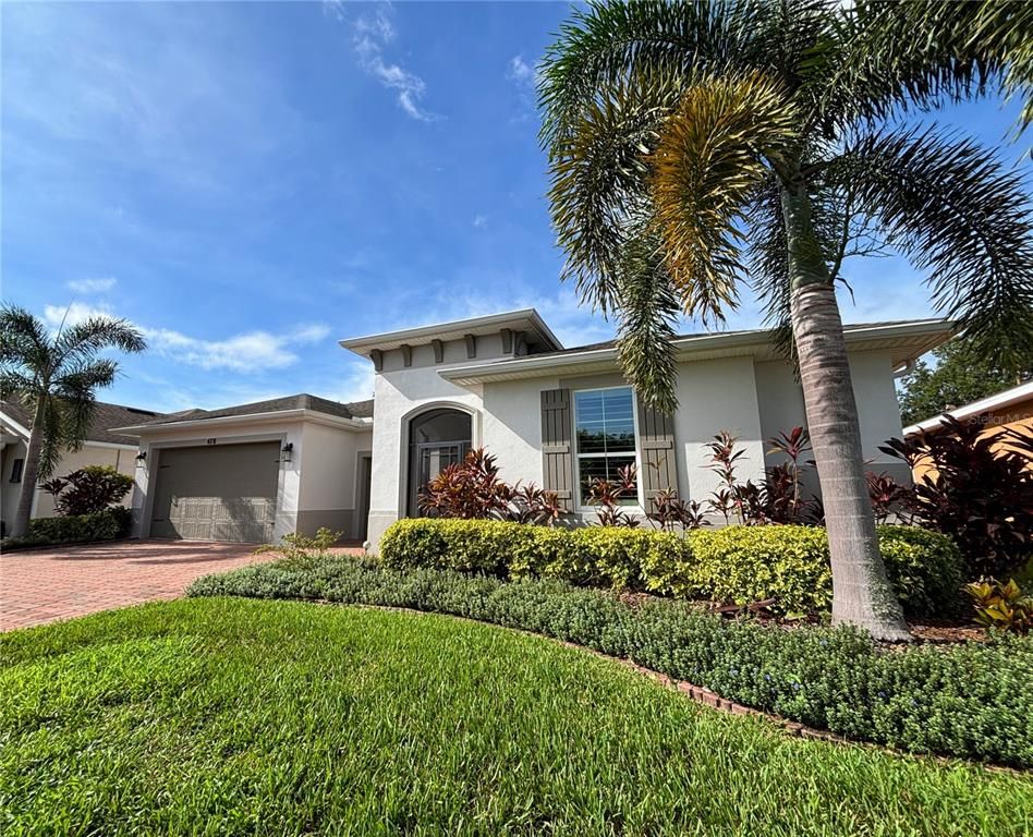 Attached, Backyard, Exterior, Facade, Mediterranean