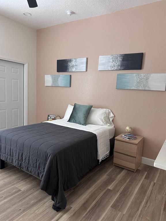Bedroom, Interior, Wood Texture Flooring