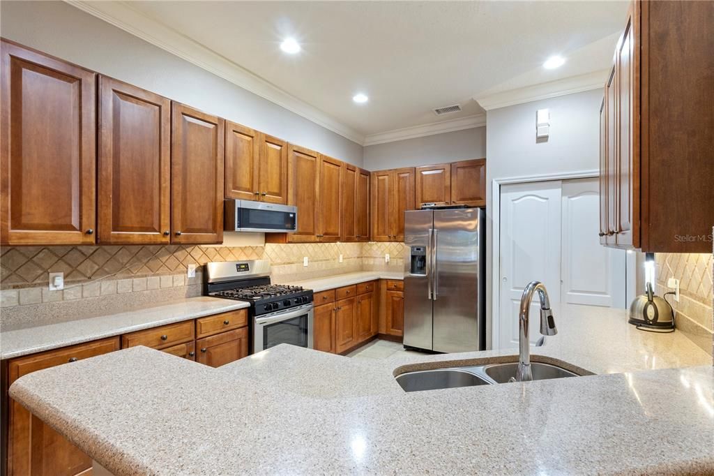 Interior, Kitchen, Recessed Lighting, Stainless Steel Appliances