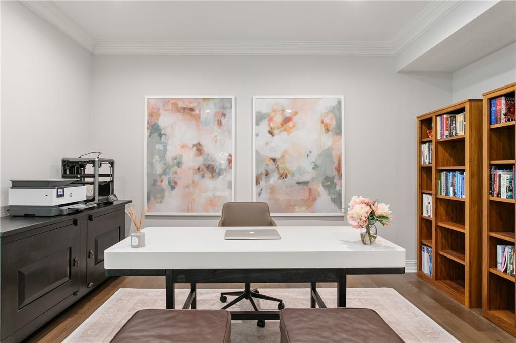 Home Office, Interior, Wood Texture Flooring