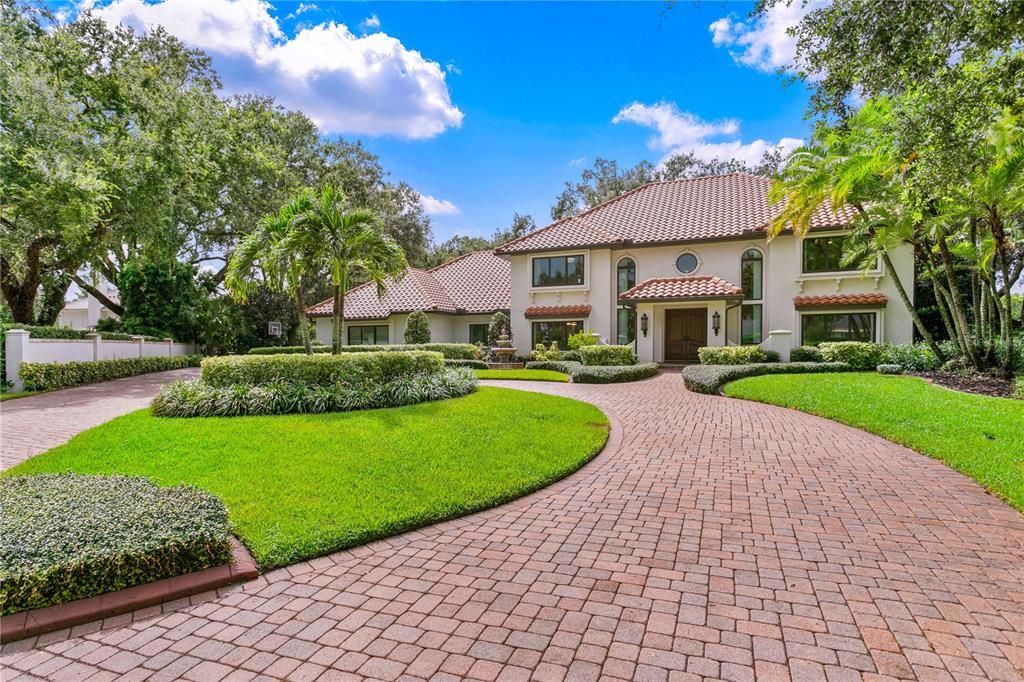 Backyard, Exterior, Facade, Mediterranean