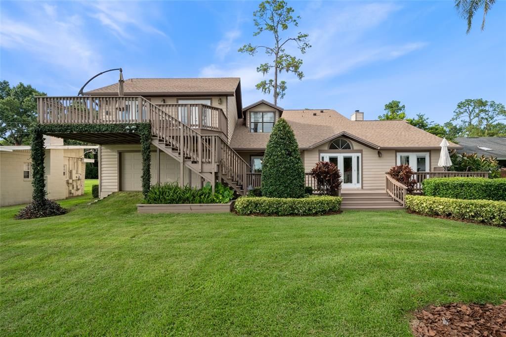 Backyard, Exterior, Facade, Tudor Revival
