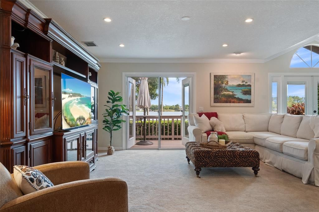Interior, Living room, Recessed Lighting